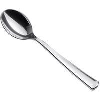 Visions 5 inch Silver Plastic Tasting Spoon - 50/Pack