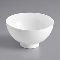Choice 2.5 oz. White Round Plastic Mini Bowl - 10/Case