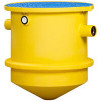 Thermaco Trapzilla TSS-70 70 Gallon 75 GPM In-Ground Solids Separator with 4 inch Inlet / Outlet