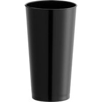 Choice Black Round Plastic Mini Cup 2.5 oz. - 10/Case