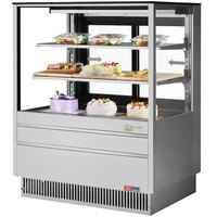 Turbo Air TCGB-36UF-S-N 36" Stainless Steel Flat Glass Refrigerated Bakery Display Case