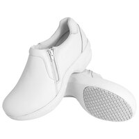 Genuine Grip® 465 Women's Size 10 Medium Width White Ultra Light Non-Slip Slip-On Leather Shoe