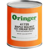 Oringer Maple Walnut Hard Serve Ice Cream Base #10 Can