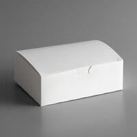 9 inch x 5 inch x 3 inch White Take Out Lunch Box / Chicken Box - 250/Case