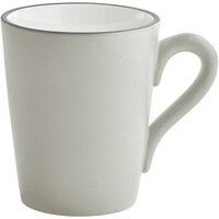 Acopa Embers 10 oz. Grey Matte Stoneware Mug - Sample