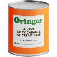 Oringer Salty Caramel Hard Serve Ice Cream Base #10 Can
