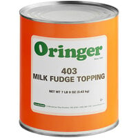 Oringer Milk Fudge Dessert / Sundae Topping #10 Can - 6/Case