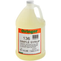 Oringer Neutral Milkshake Base Syrup 1 Gallon - 4/Case