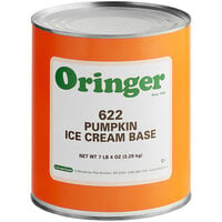 Oringer Pumpkin Puree Hard Serve Ice Cream Base #10 Can
