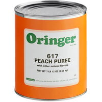 Oringer Peach Puree Hard Serve Ice Cream Base #10 Can