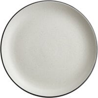 Acopa Embers 9 1/2" Grey Matte Coupe Stoneware Plate - Sample