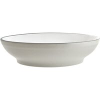 Acopa Embers 48 oz. Grey Matte Stoneware Pasta Bowl - Sample