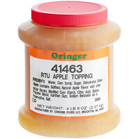Oringer Apple Dessert / Sundae Topping 1/2 Gallon - 3/Case
