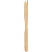 Royal Paper R826 5 1/2" Eco-Friendly Wood French Fry Fork with 2 Prongs - 1000/Box