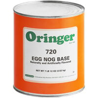 Oringer Eggnog Hard Serve Ice Cream Base #10 Can