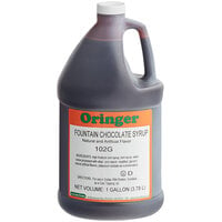 Oringer Chocolate Fountain and Milkshake Syrup 1 Gallon - 4/Case