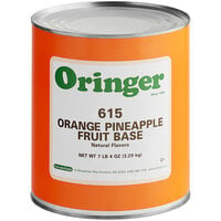 Oringer Orange Pineapple Hard Serve Ice Cream Base #10 Can