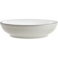 Acopa Embers 32 oz. Grey Matte Stoneware Pasta Bowl - Sample
