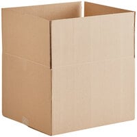 Lavex 16" x 14" x 12" Kraft Corrugated RSC Shipping Box - 25/Bundle