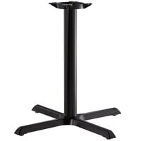 Lancaster Table & Seating 30 inch x 30 inch Black 3 inch Standard Height Column Cast Iron Table Base