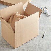Lavex Packaging 16 inch x 12 inch x 8 inch Kraft Corrugated RSC Shipping Box - 25/Bundle