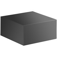 MasonWays 12 inch x 12 inch x 12 inch Solid Black Plastic Display Filler Cube / Riser