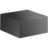 MasonWays 12 inch x 12 inch x 12 inch Solid Black Plastic Display Filler Cube / Riser