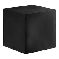 MasonWays 12" x 12" x 12" Solid Black Plastic Display Filler Cube / Riser