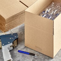 Lavex Industrial 16 inch x 8 inch x 6 inch Kraft Corrugated RSC Shipping Box - 25/Bundle