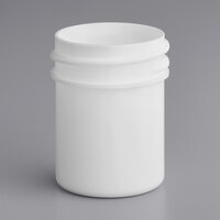 1/2 oz. White Regular Wall Polypropylene Cannabis Jar - 1500/Case