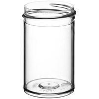 1 oz. Clear Regular Wall Polystyrene Cannabis Jar - 810/Case
