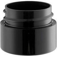 1/4 oz. Black Double Wall Polypropylene Customizable Cannabis Jar - 1675/Case