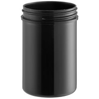4 oz. Black Regular Wall Polypropylene Cannabis Jar