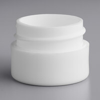 1/8 oz. White Thick Wall Polypropylene Cannabis Jar - 1900/Case