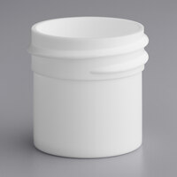 1/4 oz. White Regular Wall Polypropylene Cannabis Jar - 2000/Case