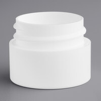 1/4 oz. White Double Wall Polypropylene Cannabis Jar