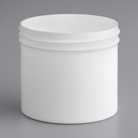 4 oz. White Regular Wall Wide Polypropylene Customizable Cannabis Jar - 560/Case