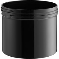 32 oz. Black Regular Wall Polypropylene Customizable Jar - 115/Case