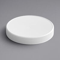 120/400 White Continuous Thread Flat Customizable Lid with Foam Liner - 279/Case