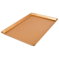 Chicago Metallic 40930 Textured Gold 12 inch x 18 inch Bakery Display Tray