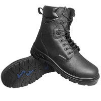 Genuine Grip® 6080 Poseidon Men's Size 7 Medium Width Black Waterproof Composite Toe Non-Slip Full Grain Leather Boot