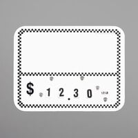 Write On Deli Tag Wheel with Insert - Black Checkered - 25/Pack