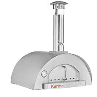 WPPO WKK-02S-304SS Karma 32 Professional Stainless Steel Wood Fire Pizza Oven