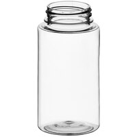 5.5 oz. (8 oz. Honey Weight) Cylinder PET Clear Sauce Bottle