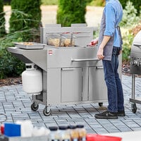 Backyard Pro BPF80 70 - 80 lb. Double Tank Portable Outdoor Fryer - 180,000 BTU