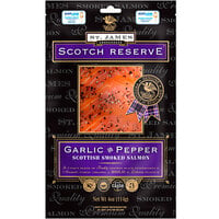 St. James Smokehouse Scotch Reserve 8 oz. Garlic and Pepper Smoked Salmon Fillet Portion