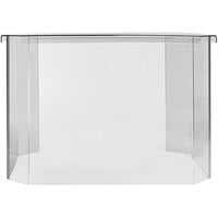 Bonar Plastics 3-Sided Sneeze Guard for Polar Ice-Cooled Retail Display Kiosk Merchandisers