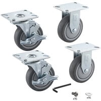 Bonar Plastics Plate Caster Set for Polar Ice-Cooled Merchandising Stand