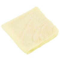 Rubbermaid 1820580 HYGEN Sanitizer Safe 12 inch x 12 inch Yellow Microfiber Cloth - 12/Pack