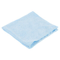 Rubbermaid 1820583 HYGEN Sanitizer Safe 16 inch x 16 inch Blue Microfiber Cloth - 12/Pack
